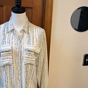 PRICE FIRM Equipment Femme Multicolor Striped Shirt Size S/P